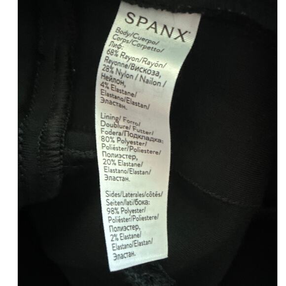 Spanx Perfect Ponte Straight Pants With Satin SideTape Black Size Small - Picture 13 of 13